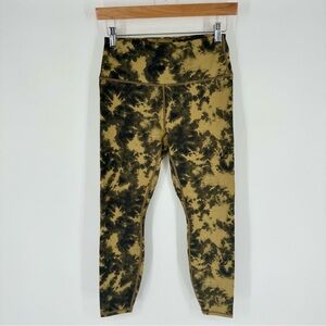 Varley Space Dye 7/8 Green High Rise Leggings